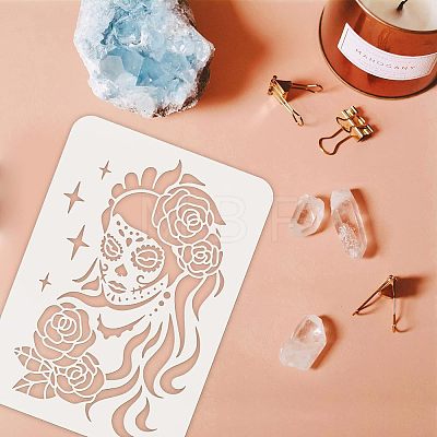 Plastic Reusable Drawing Painting Stencils Templates DIY-WH0202-359-1