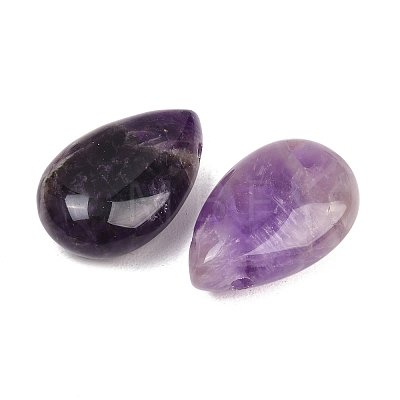 Natural Banded Amethyst Pendants G-B195-02M-1