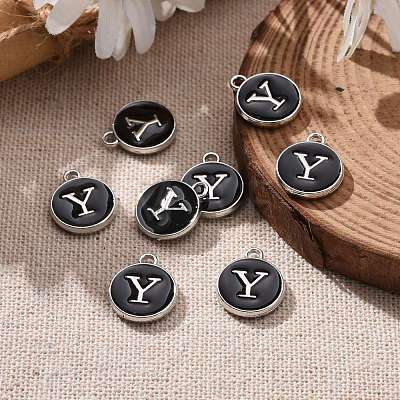 Platinum Plated Alloy Charms ENAM-S118-02Y-P-1