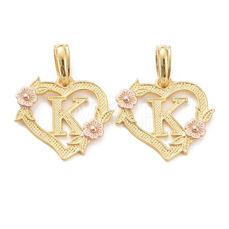Real 18K Gold Plated Brass  Pendants KK-J042-43G-K-1