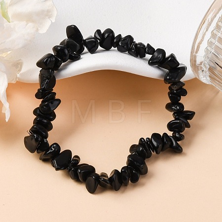 Natural Indian Agate Stretch Bracelets BJEW-JB03681-04-1