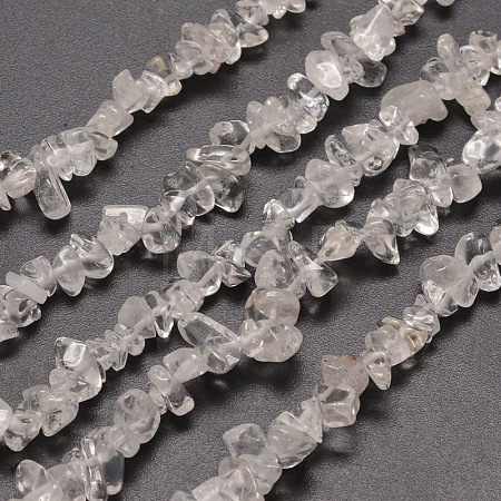 Natural Quartz Crystal Chip Beads Strands X-G-M205-01-1