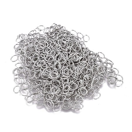 Tarnish Resistant 304 Stainless Steel Open Jump Rings STAS-F250-11P-C-1