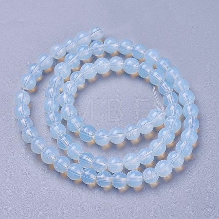 Opalite Round Beads Strands GLAA-A025-6mm-04-1