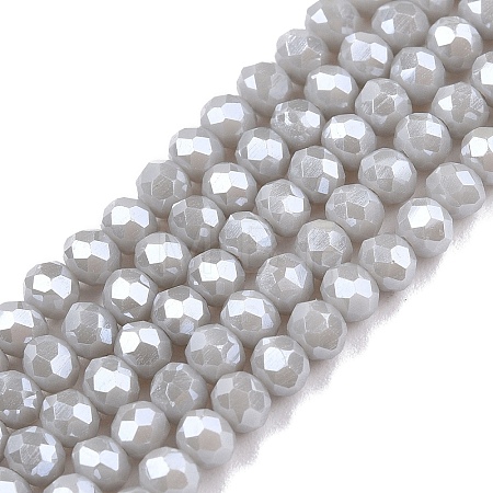 Electroplate Glass Beads Strands EGLA-A044-P3mm-A19-1