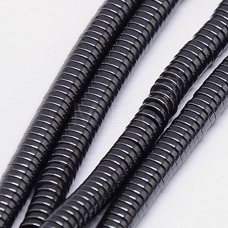 Non-magnetic Synthetic Hematite Beads Strands X-G-J164A-4mm-02-1