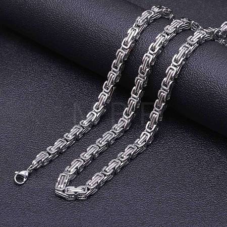 5mm Stainless Steel Byzantine Chain Necklaces FS-WG56795-31-1