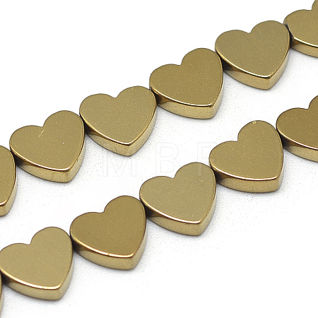 Electroplate Non-magnetic Synthetic Hematite Beads Strands X-G-T057-13F-1
