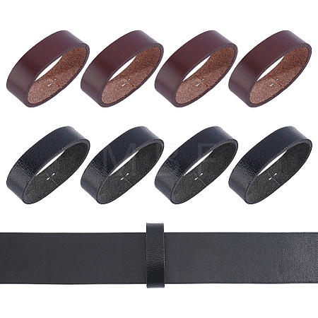 4Bags 2 Colors Cowhide Belt Loop Keepers FIND-PH0061-98A-1