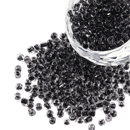 Glow in the Dark Luminous Transparent 8/0 Glass Seed Beads SEED-YWC0001-01A-1
