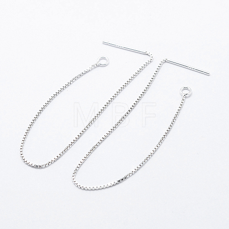 925 Sterling Silver Ear Stud Findings STER-I014-01S-B-1