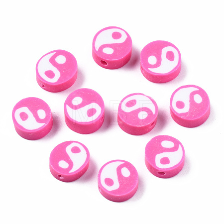 Handmade Polymer Clay Beads CLAY-T016-65E-1