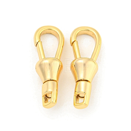 Brass Swivel Lobster Claw Clasps KK-K382-06G-1