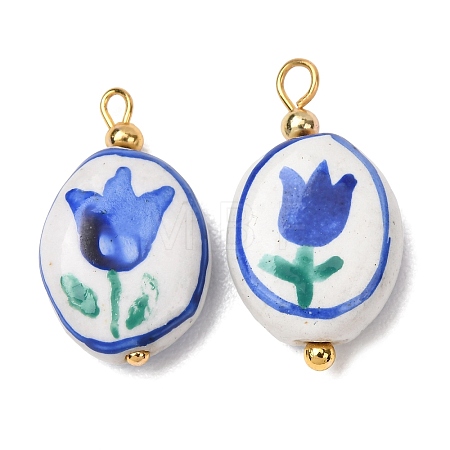 Handmade Porcelain Pendants PR-CBA8966-08G-1