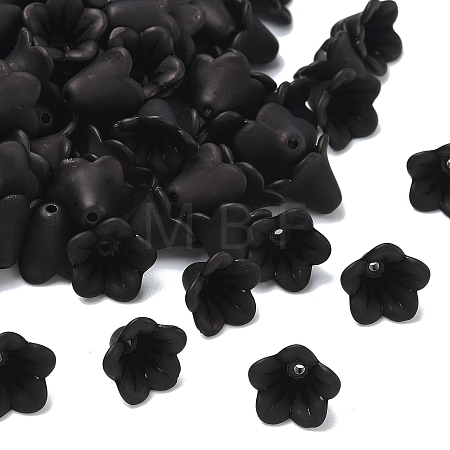 Frosted Flower Acrylic Beads FACR-5332-12A-1