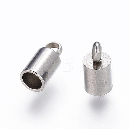 Tarnish Resistant 304 Stainless Steel Cord Ends X-STAS-P162-11-2mm-1