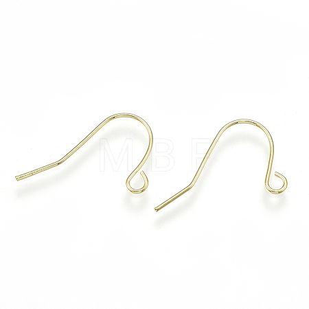 Brass Earring Hooks X-KK-S348-217-1