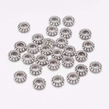 Tibetan Style Alloy Beads X-TIBEB-A12-3597-AS-LF-1