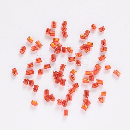 Two Cut Glass Seed Beads CSDB25B-1