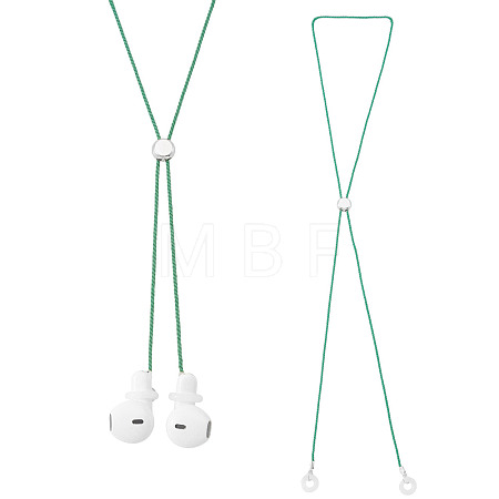 2Pcs Polyester Earphone Cord Straps HJEW-TAC0166-1