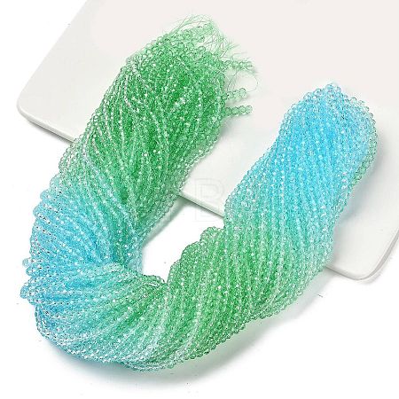 Transparent Painted Glass Beads Strands LS-DGLA-A034-T3mm-A16-1