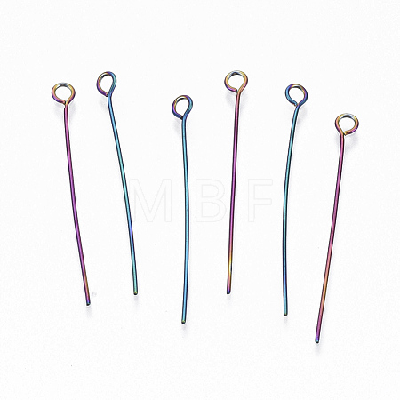 Ion Plating(IP) 304 Stainless Steel Eye Pins X-STAS-Q234-35mm-01-1