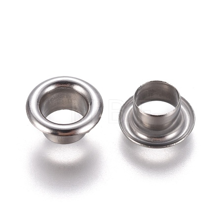Tarnish Resistant European Style 201 Stainless Steel Eyelet Core X-STAS-E474-09B-P-1