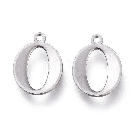 Non-Tarnish 304 Stainless Steel Charms X-STAS-H112-O-P-1