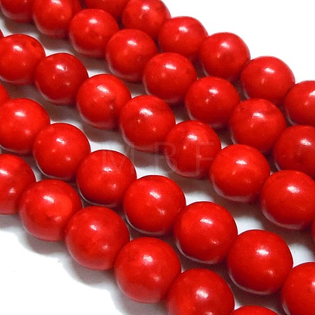 Synthetical Howlite Beads TURQ-G609-12mm-1