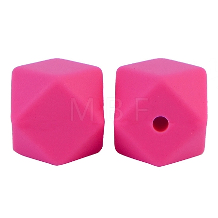 Octagon Food Grade Silicone Beads PW-WG43860-23-1