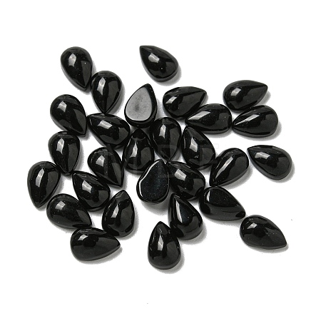 Natural Black Stone Cabochons G-Q173-02A-06-1