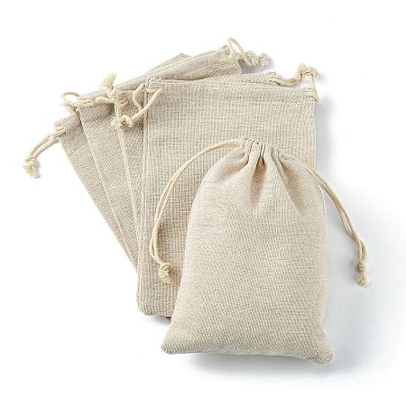 Cotton Packing Pouches Drawstring Bags X-ABAG-R011-13x18-1