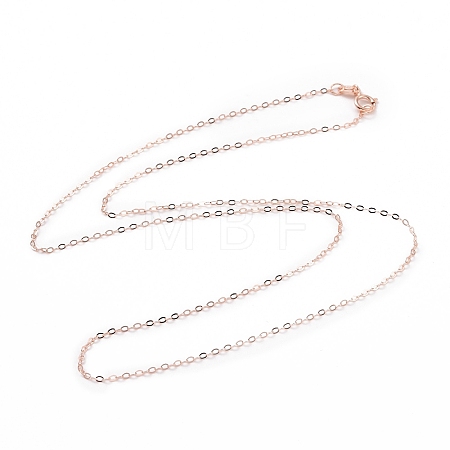 925 Sterling Silver Cable Chains Necklace for Women STER-I021-05RG-1