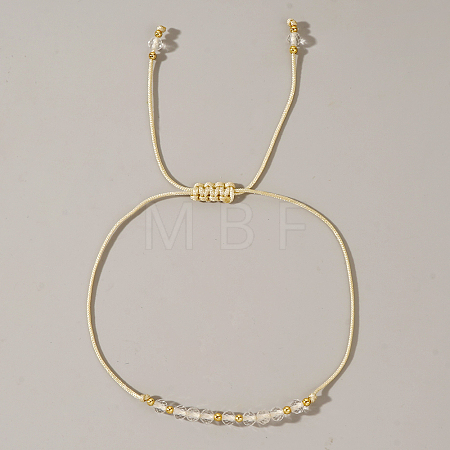 Natural Birthstone Braided Bead Bracelets for Women X-VA8051-4-1