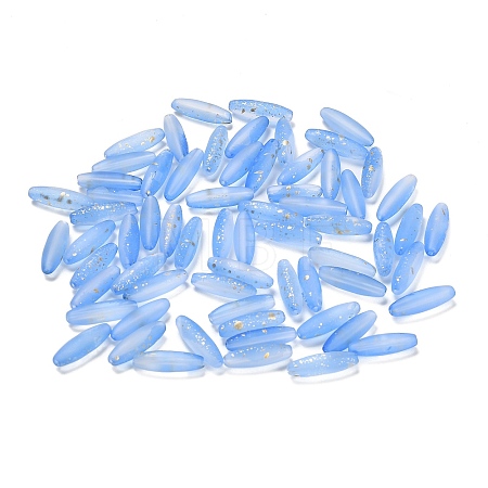 Frosted Glass Beads FGLA-L001-001H-1