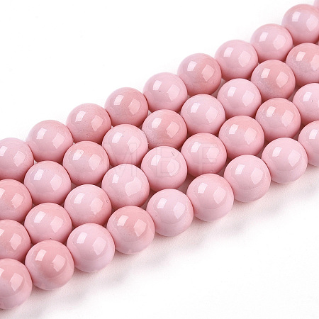 Baking Paint Glass Beads X1-DGLA-N012-8mm-01-1