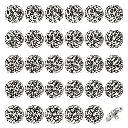 Alloy Shank Buttons FIND-WH0199-427P-1