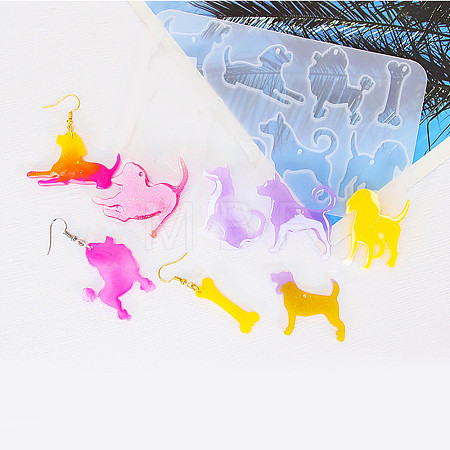 Dog DIY Pendant Silhouette Silicone Molds SIL-F010-05-1