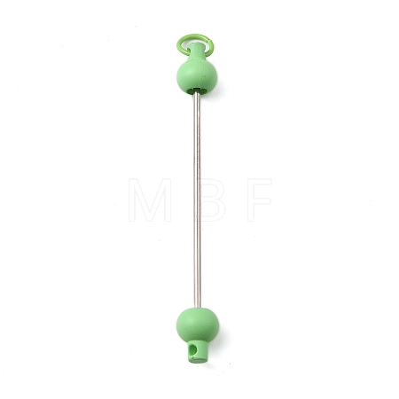 Plastic Beadable Keychain Bar for Jewelry Making DIY Crafts AJEW-C040-01D-1-1