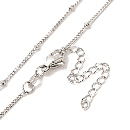Brass Satellite Chain Necklaces NJEW-B119-03P-1