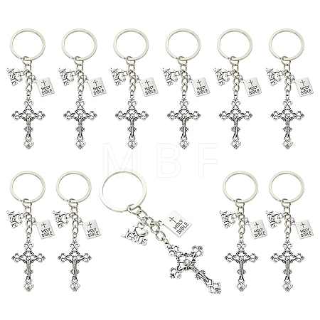 20Pcs Alloy Pendant Keychain KEYC-YW00254-1