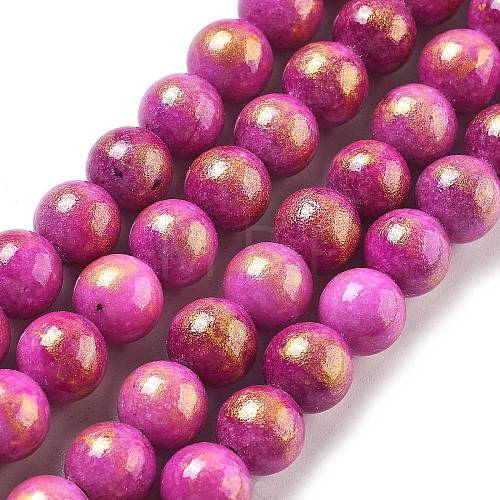 Natural Mashan Jade Beads Strands G-A255-A01-01M-1