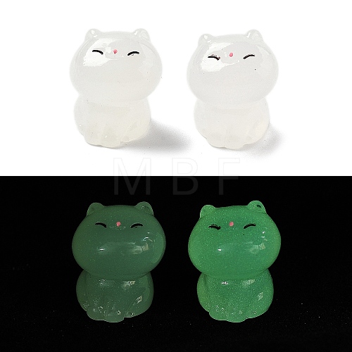 Luminous Resin Cute Little Cat Ornaments RESI-R459-01A-1