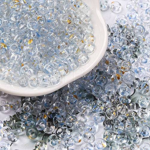 Baking Paint Transparent Colours Glass Round Beads SEED-L011-13A-08-1