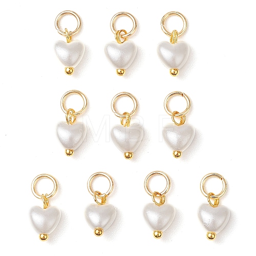 ABS Imitation Pearl Charms PALLOY-JF03222-02-1