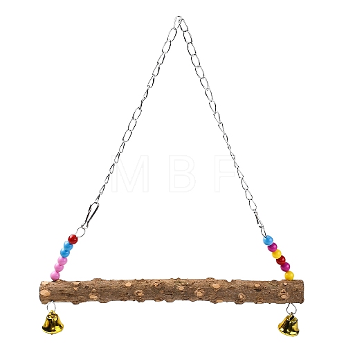 Wooden Pet Swing AJEW-WH0126-71-1