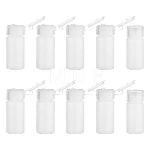 30ml PE Plastic Empty Refillable Flip Cap Bottles MRMJ-WH0037-13B-1