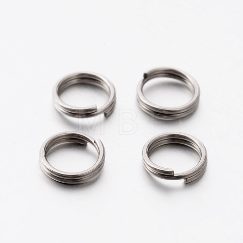 Tarnish Resistant 304 Stainless Steel Split Rings STAS-E075-12-1