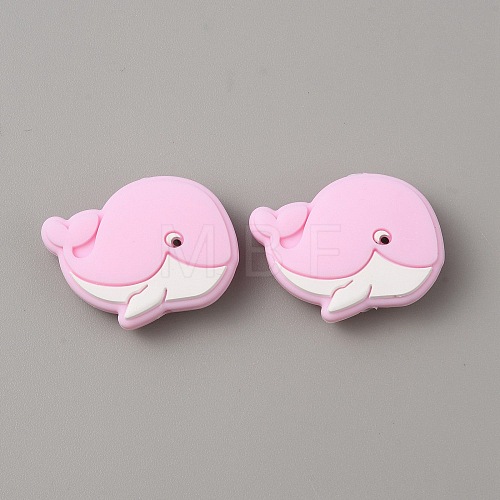 Dolphin Food Grade Eco-Friendly Silicone Beads SIL-WH0018-002C-1