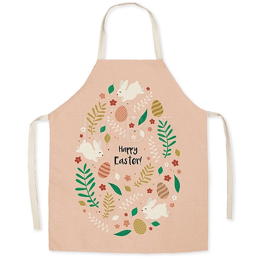 Cute Easter Egg Pattern Polyester Sleeveless Apron PW-WG98916-15-1